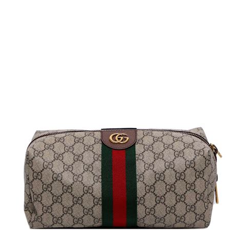 black gucci cosmetic bag|gucci ophidia clear bag.